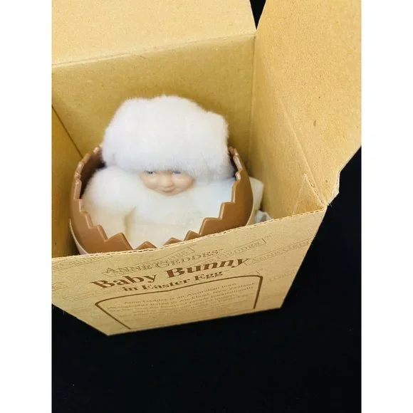 Anne Geddes Baby Bunny in Easter Egg No F714651 Caucasian Collectable Vntg 2000 - Picture 2 of 12